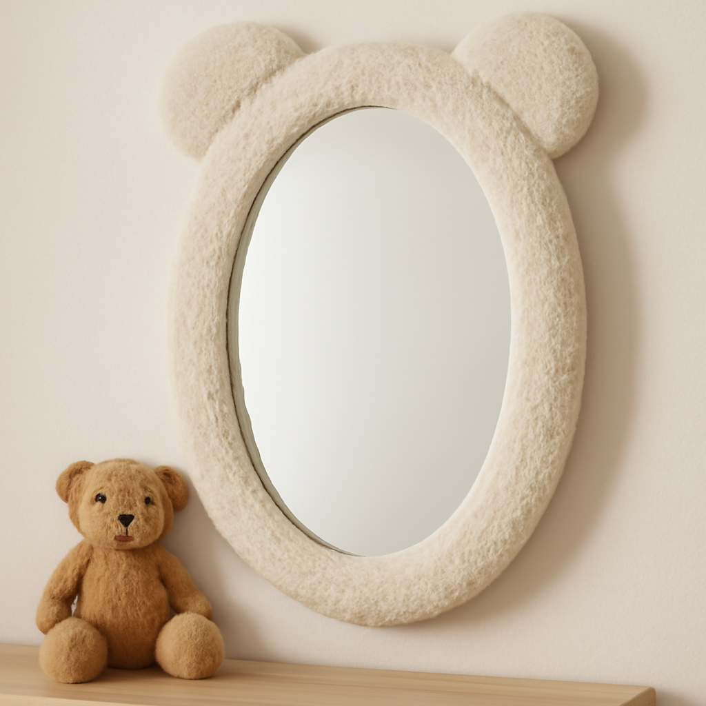Kwantum teddy spiegel kopen – zachte designspiegel