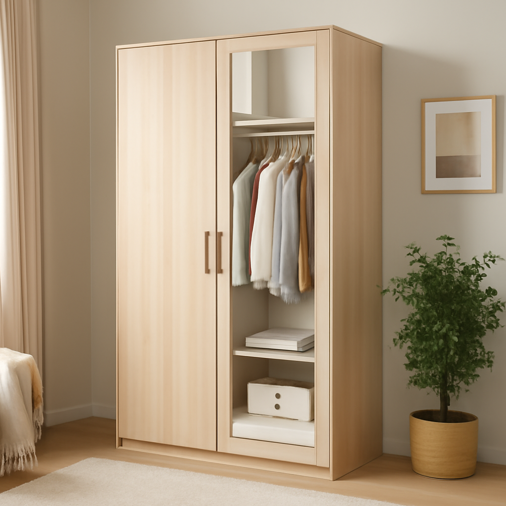 Kledingkast met spiegel – stijlvol opbergen, direct kopen